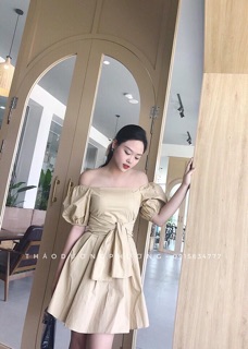 Váy thô trễ vai combo