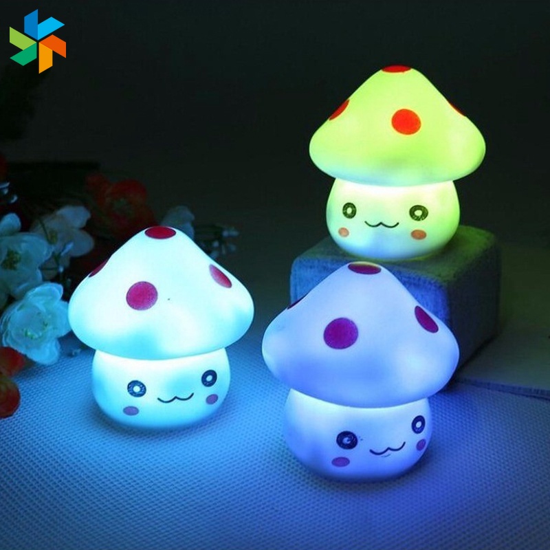 1 Đèn led Hình Cây Nấm Dễ Thương Trang Trí Phòng Ngủ JP6