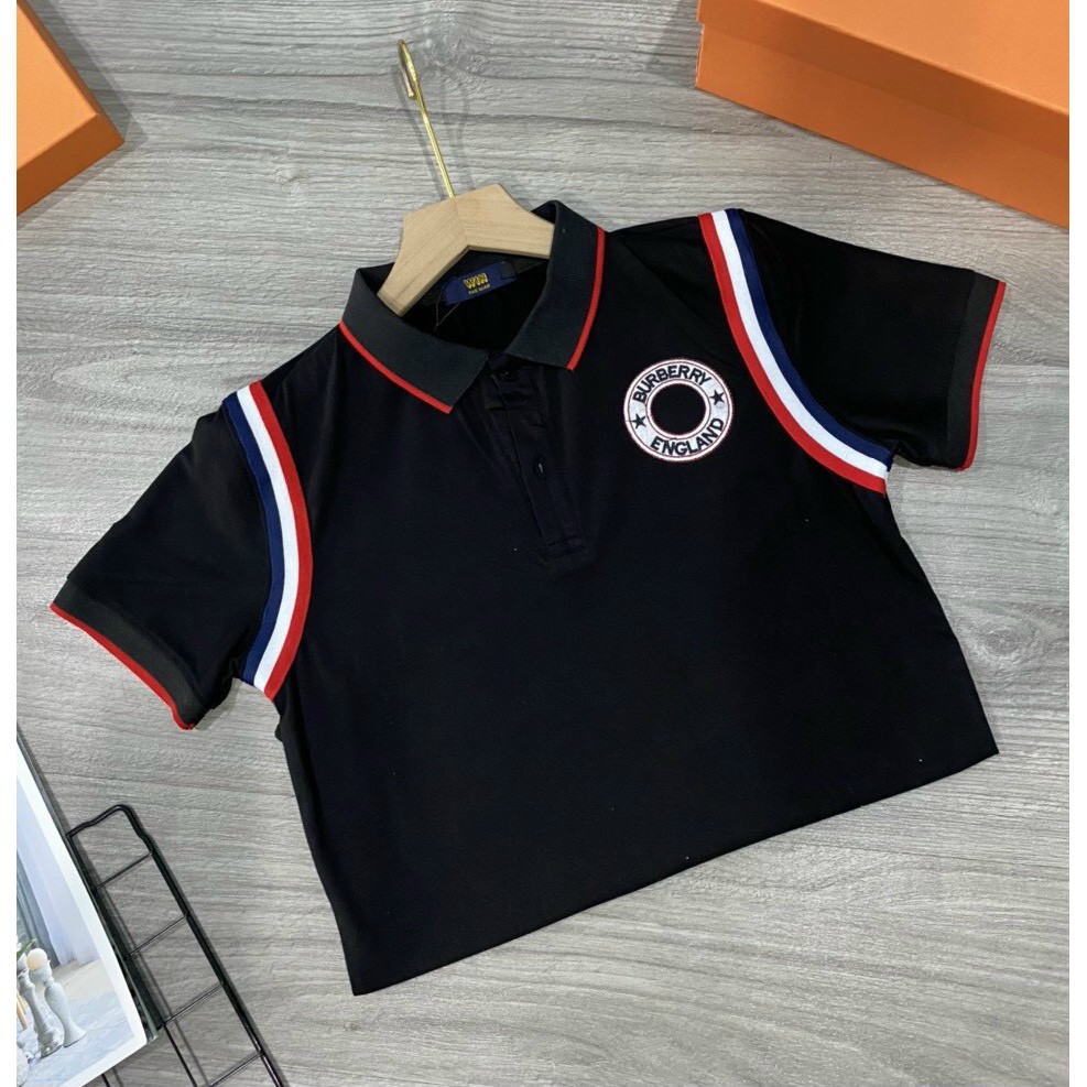 Áo thun cổ trụ cao cấp thêu logo nổi bật;chất liệu cotton 100% co dãn 4 chiều) PHONG CÁCH HÀN QUỐC