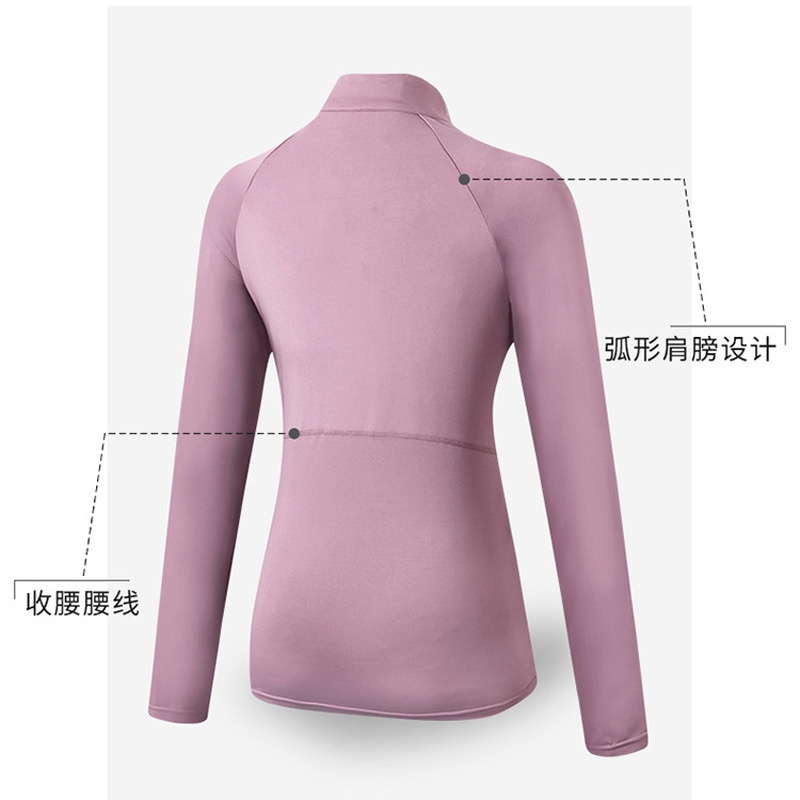 Áo Thun Thể Thao Tay Dài Thoáng Khí Cho Nữ