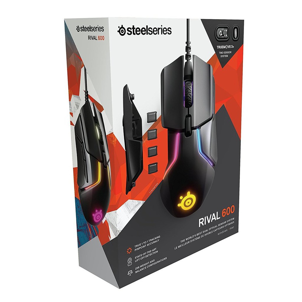 [ GIÁ SỐC ] - [ HOT ] - [ RẺ VÔ ĐỊCH ] - Chuột SteelSeries Rival 600 - Chính Hãng Việt Nam - Mới 100%