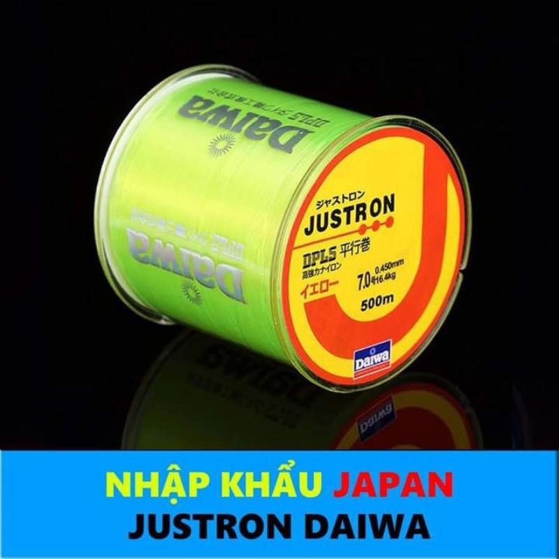 Cước Câu Cá Siêu Bền Daiwa Justron Dài 500m ( Có Đủ Màu, Đủ Size ) – Dây Cước Câu Cá Nhật Bản