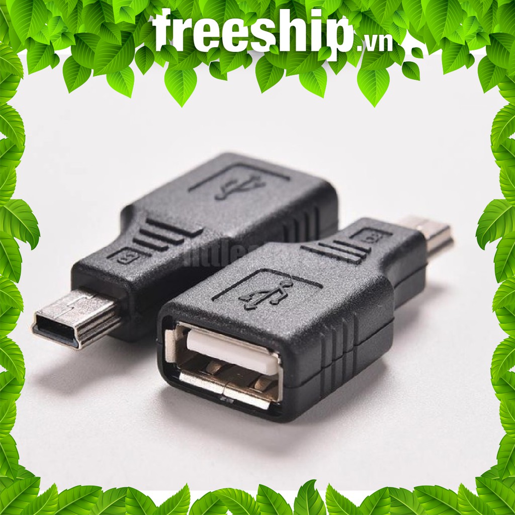 ( Loại tốt nhất ) OTG đầu chuyển MiniUSB trên OTO, dùng để cắm usb otg mini usb kết nối usb ca nhạc