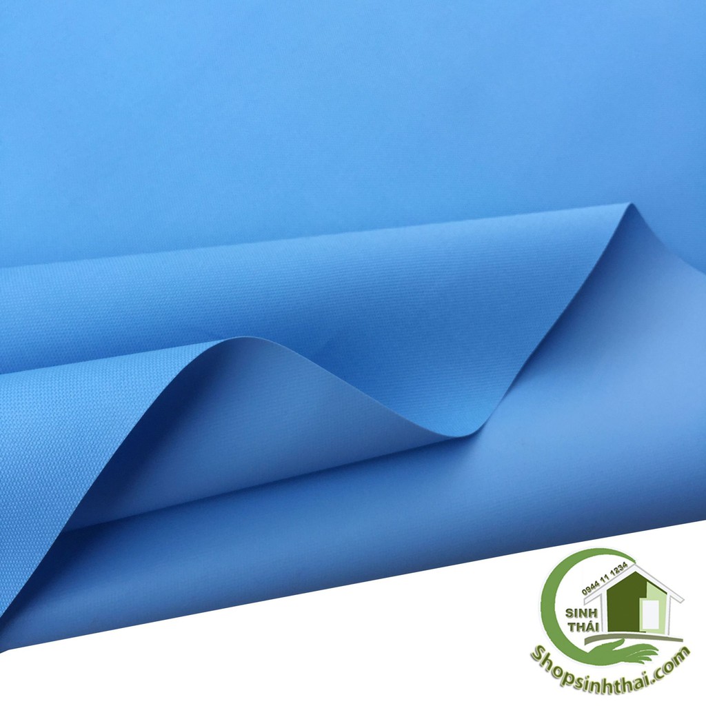 Vải bố PVC màu xanh dương - vải may balo túi xách