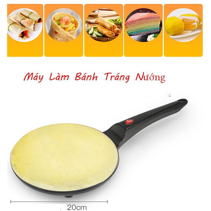 Máy làm vỏ bánh tráng, bánh pancake, bánh crepe