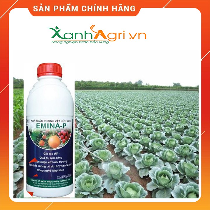 Phân vi sinh Emina-P phun lá cho rau, cây ăn quả, thanh long, sầu riêng