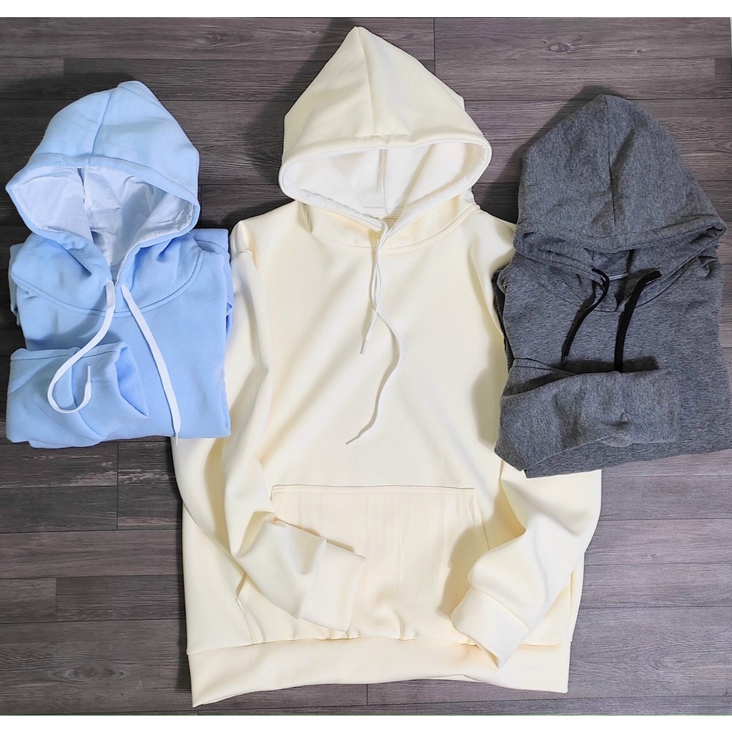 Áo Hoodie Nỉ Bông Ngoại Trơn Unisex Basic Nam Nữ Oversize Form Rộng Nhiều Màu Ulzzang KUN