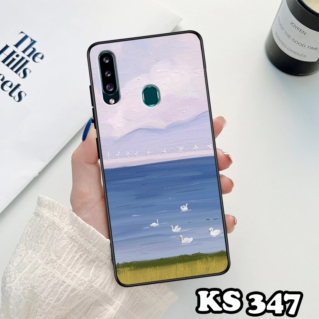 Ốp lưng Samsung A20 - A20s - A30 - A30s - Ốp Samsung in hình Cánh đồng hoa - Chất liệu TPU siêu bền