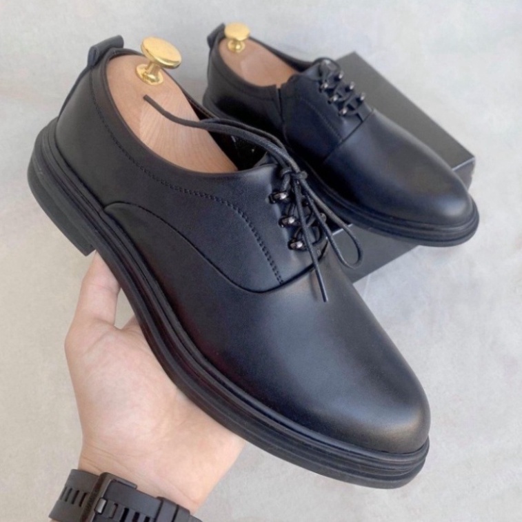 Giày Derby Nam công sở tăng chiều cao da bò nhập khẩu CK041