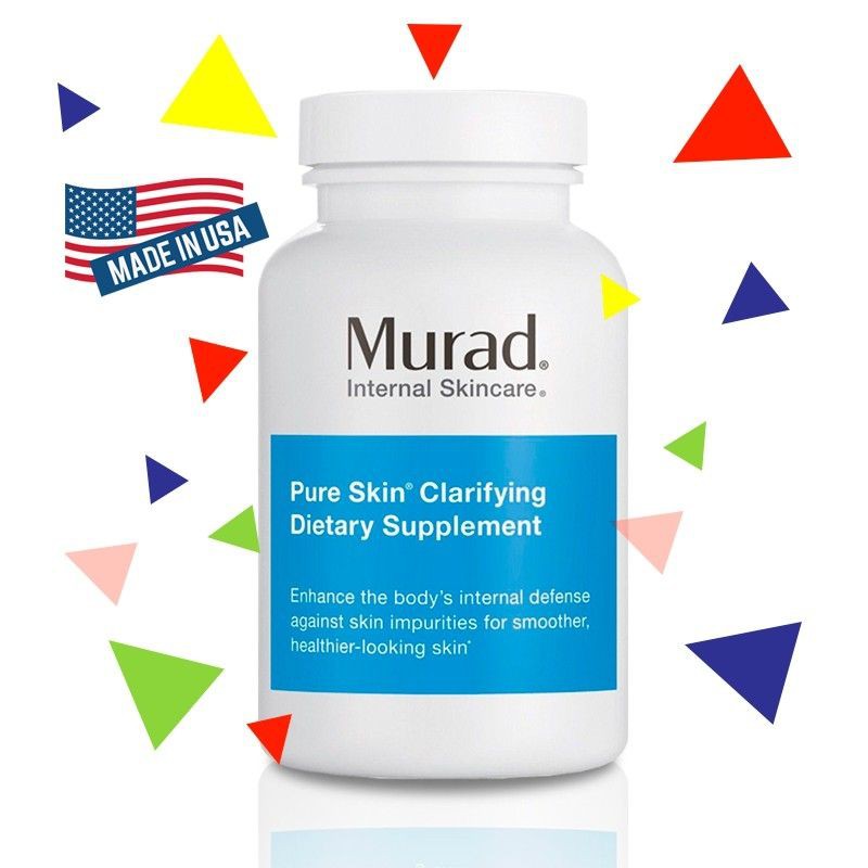 Viên Uống Murad Giảm Mụn, Giảm Dầu Pure Skin Clarifying Dietary Supplement - 60 Viên