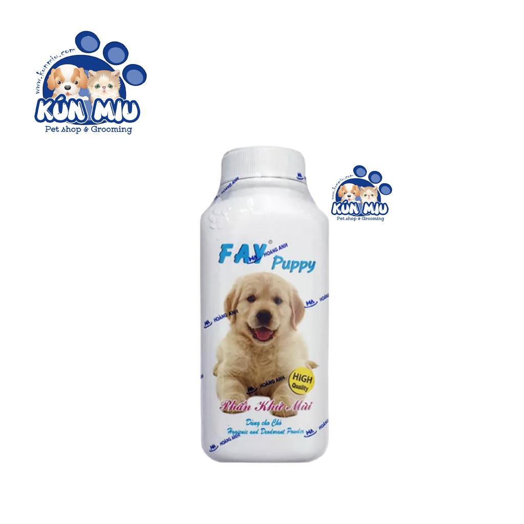 Phấn tắm khô, khửi mùi cho chó Fay Puppy 120gr