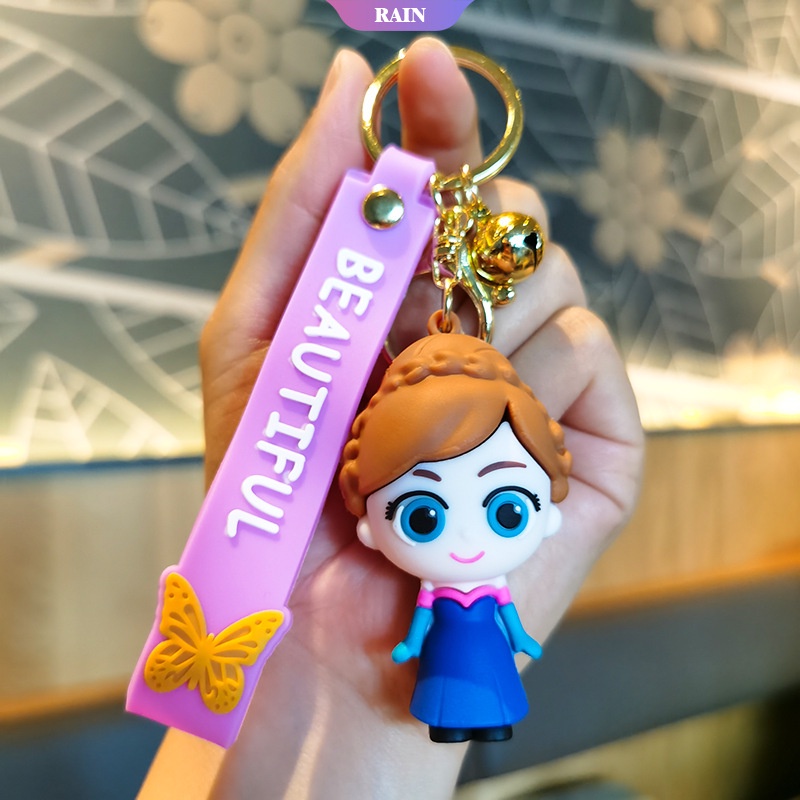 Móc Khóa Ba Lô / Móc Chìa Khóa Xe Hơi Hình Nhân Vật Hoạt Hình Disney Frozen Elsa Anna Olaf Làm Quà Tặng Lễ Tình Nhân Cho Trẻ Em [RAIN