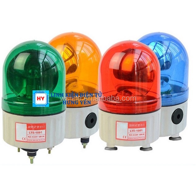 Đèn Quay Cảnh Báo Có Còi 12V - 24V - 220V