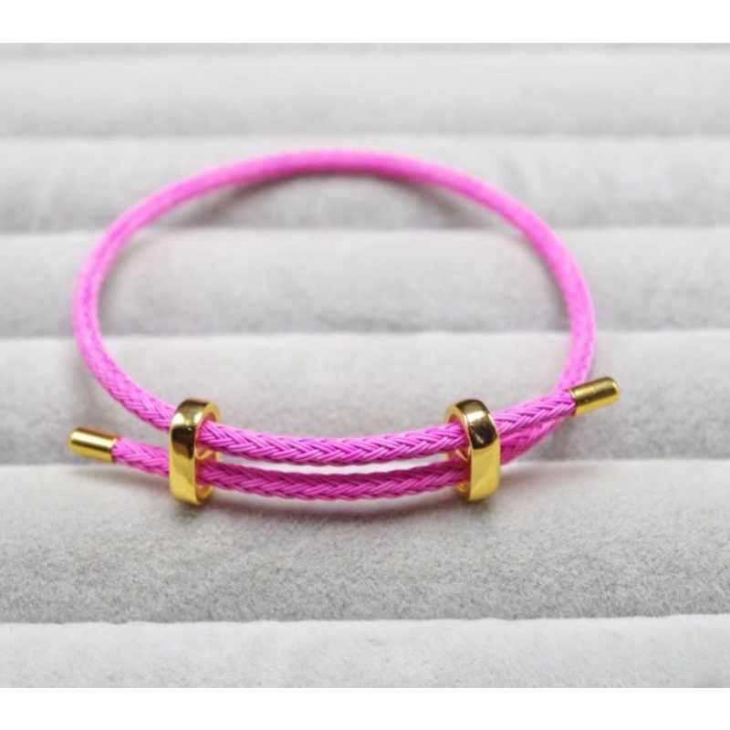 Vòng tay dây cáp khóa kéo dễ điều chỉnh theo tay mic charm phụ kiện tiện lợi