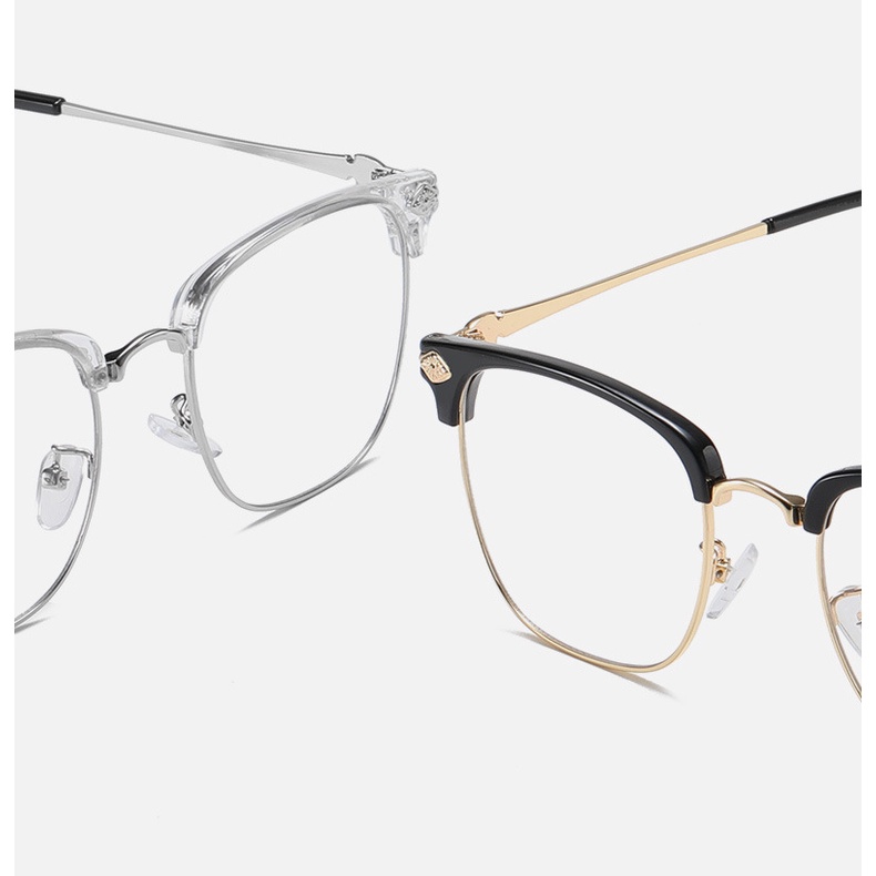 Gọng kính cận nam nữ unisex cao cấp đẹp D-ZINER KI044 chính hãng càng TITANIUM siêu bền