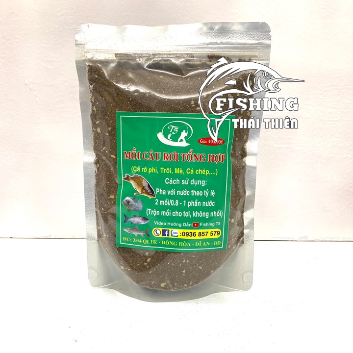 Mồi Câu Rơi Tổng Hợp T5 Gói 500g