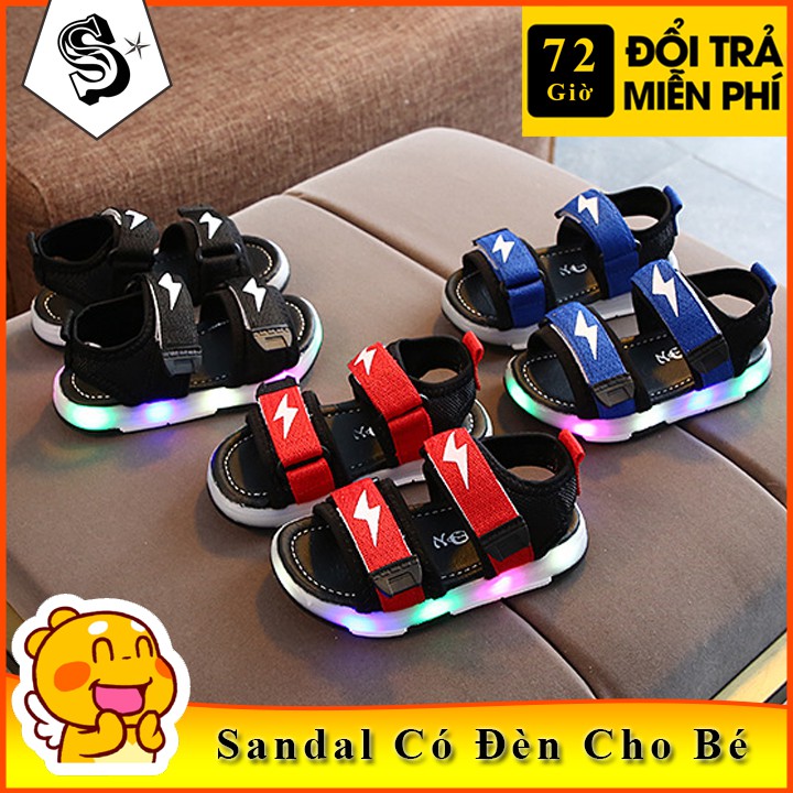 Giày sandal bé trai và bé gái có đèn led mẫu mới 2019