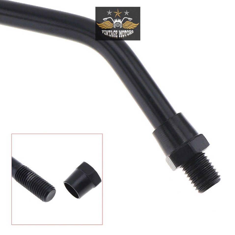 Gương tròn xe máy mặt kính vỏ nhựa gắn lỗ chân gương cho xe máy độ cafe racer tracker win