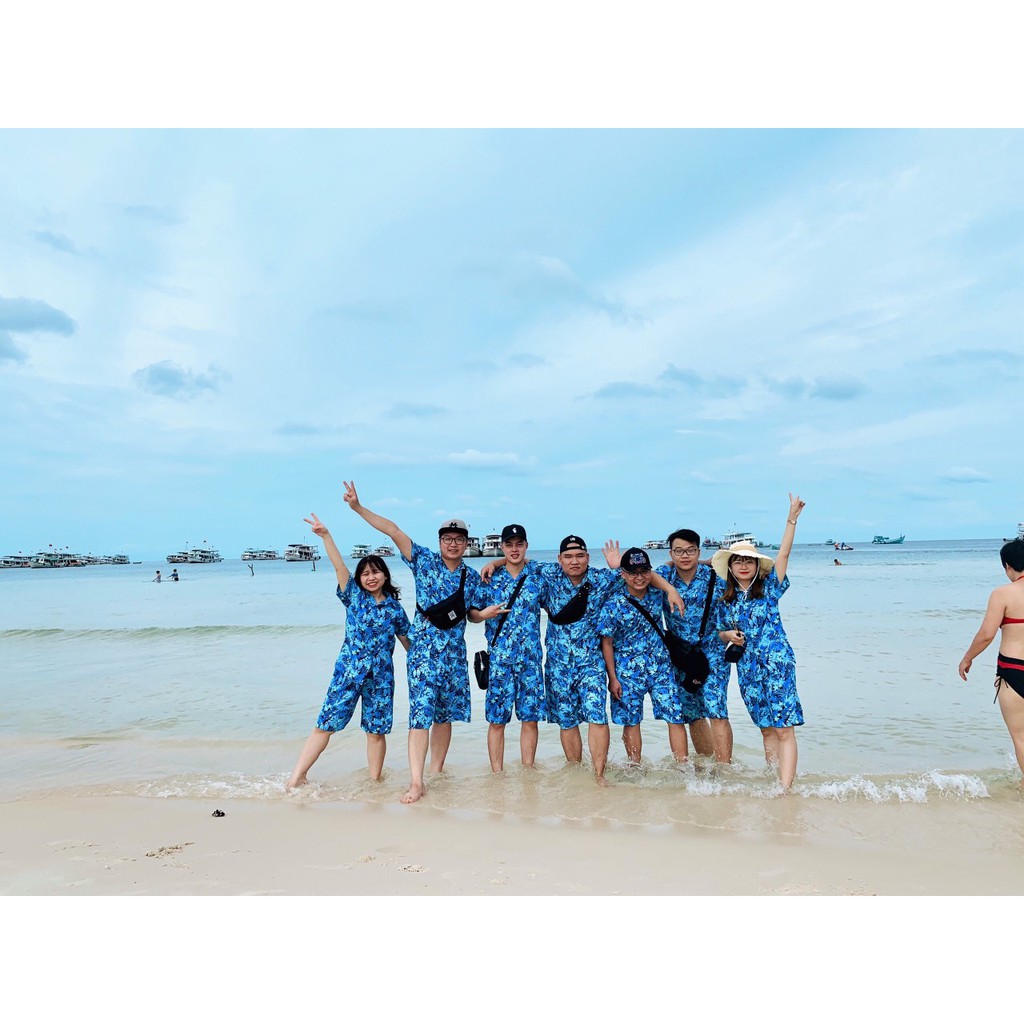 [ẢNH THẬT] Áo sơ mi hawaii đi biển mùa hè, hoạ tiết hoa lá hoa quả trái cây cho nhóm, gia đình, team, công ty đi du lịch | BigBuy360 - bigbuy360.vn