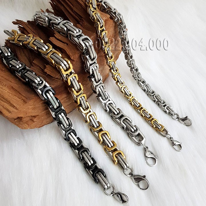 Lắc tay nam bảng vuông nam tính.