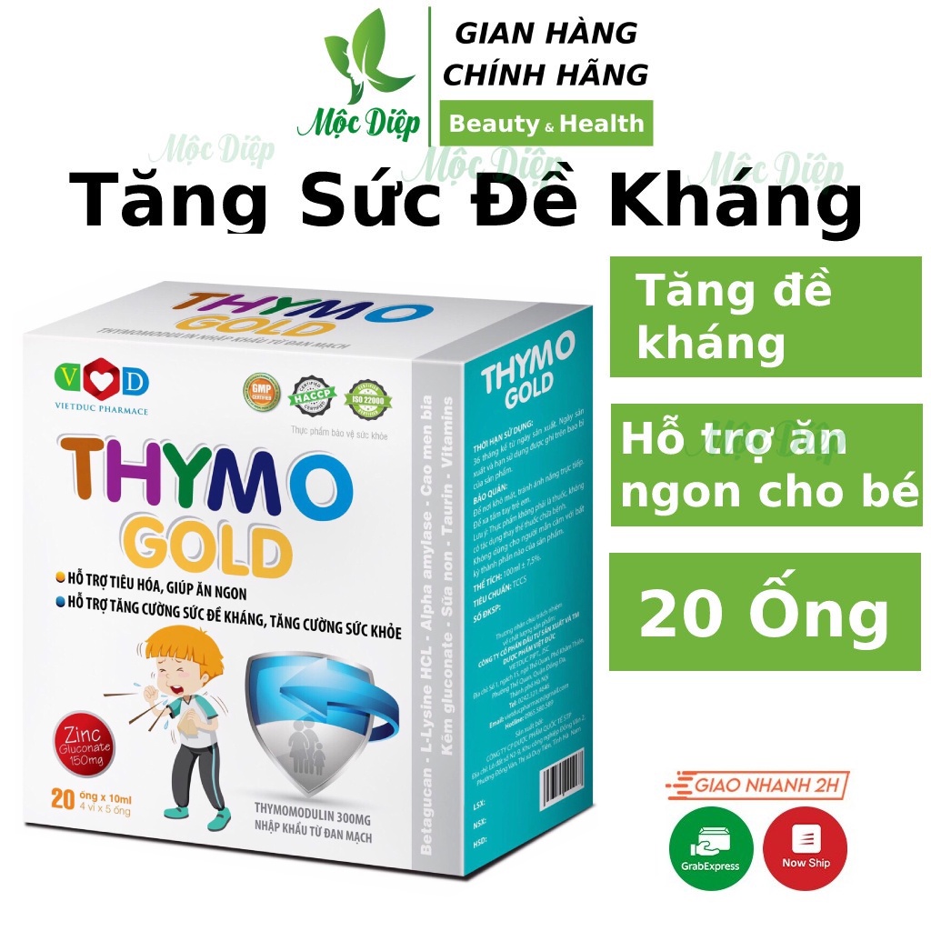 Siro tăng cường đề kháng cho bé và người lớn TP Thymomin Corke giúp tiêu hóa  tốt ăn ngon hơn - Mộc Diệp