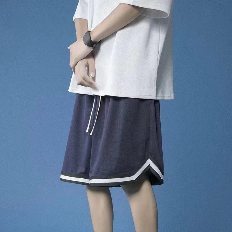 Quần Short Thể Thao Ống Rộng In Họa Tiết Phong Cách Hàn Quốc Dành Cho Nam