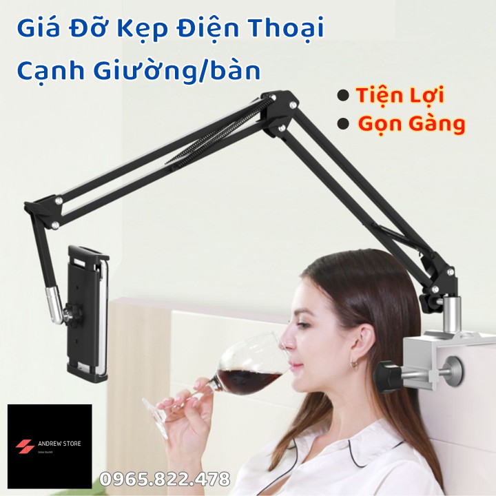 (Sỉ Tận Gốc)🔴Giá kẹp điện thoại thông minh🔴Giá Đỡ Điện Thoại / Máy Tính Bảng Tay Cầm Dài Có Thể Tháo Rời Tiện Lợi | WebRaoVat - webraovat.net.vn