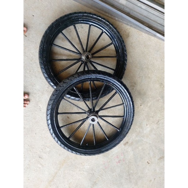 Bánh Xe Niền Đen Ba Gác Kéo 275-17 ,300-19,  Xăm Xe Ba Gác Hàn, Niền 12 li siêu cứng