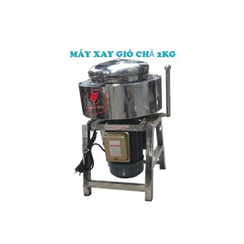 Máy Xay Giò Chả 2Kg Có 2 Lớp Có Ngăn Chứa Đá