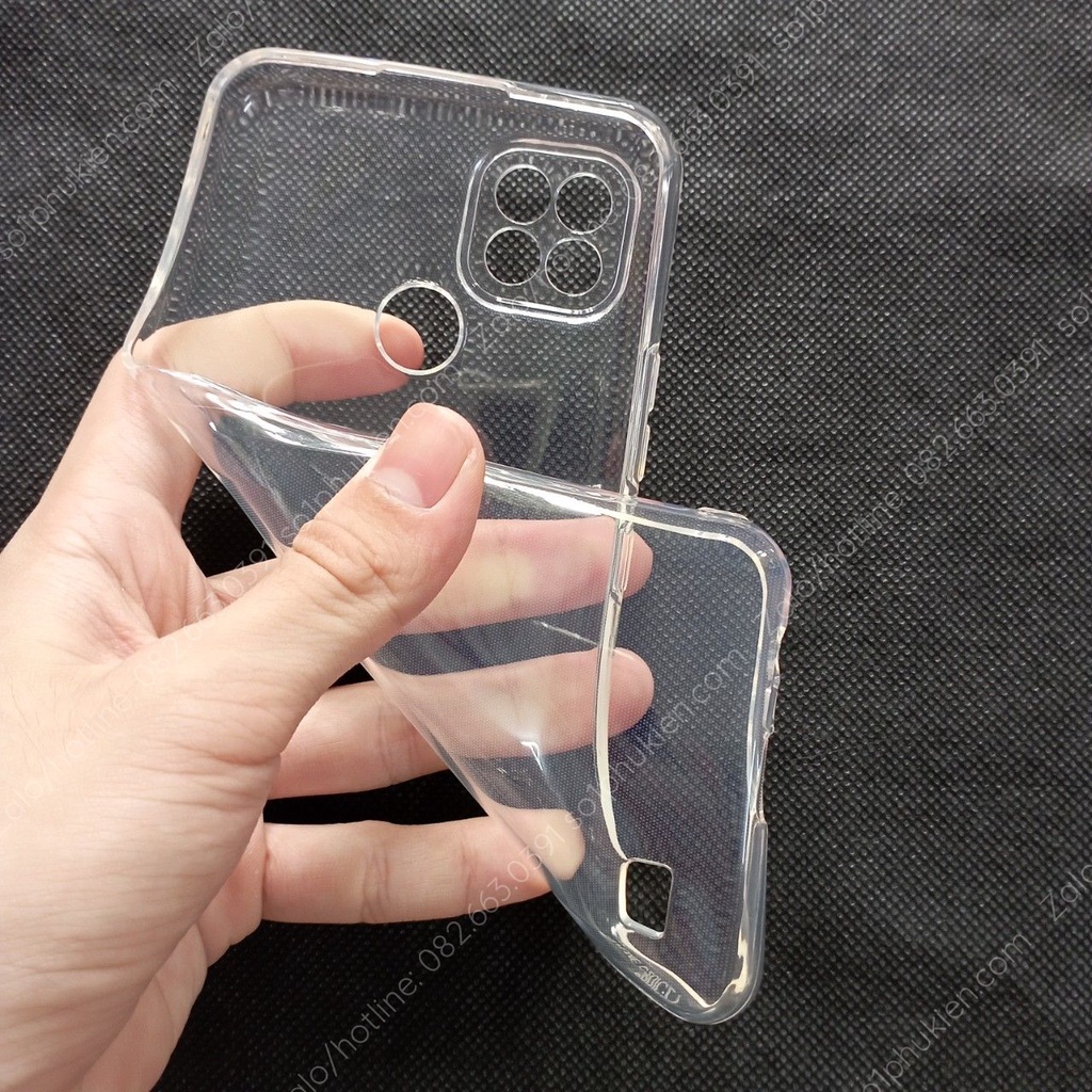 Ốp lưng Realme C20 / C11 2021 loại dẻo trong bảo vệ cam, loại chống sốc trong suốt cao cấp, bền đẹp