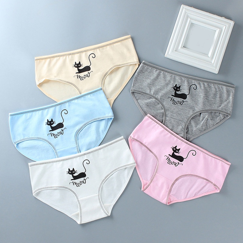 Bộ Đồ Lót 2 Mảnh Áo Ngực Thể Thao In Hình Mèo Đen Dây Bản Rộng Dễ Thương Dành Cho Bạn Gái Tuổi Teen