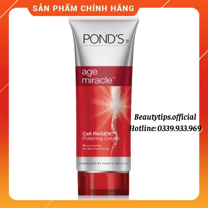 Sữa Rửa Mặt Ponds Đỏ Chống Lão Hoá Age Miracle Thái Lan 100ml (Date xa)