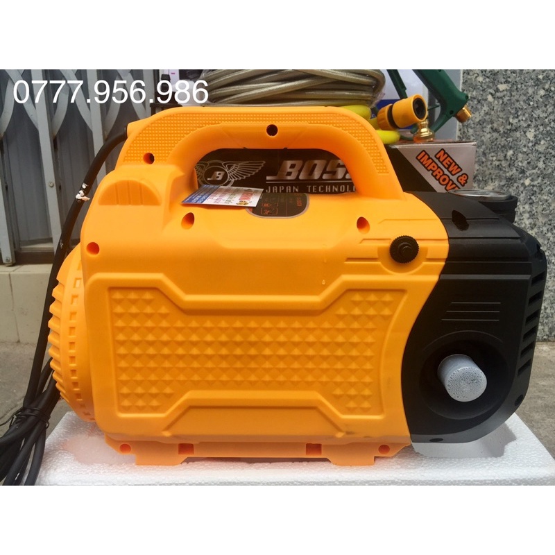Máy rửa xe 👑 FREESHIP 👑 Hàng mới về  tặng đấy đủ bình bọt và ống dài Máy rửa xe BOSS 2500W NHẬT BẢN