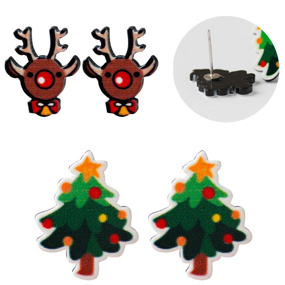 FOREVER 5 Đôi Bông Tai Thời Trang Giáng Sinh