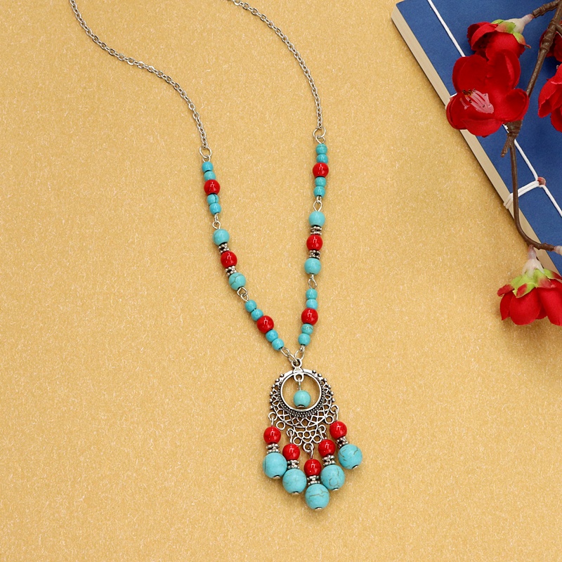 Vòng cổ boho kết hạt phong cách vintage