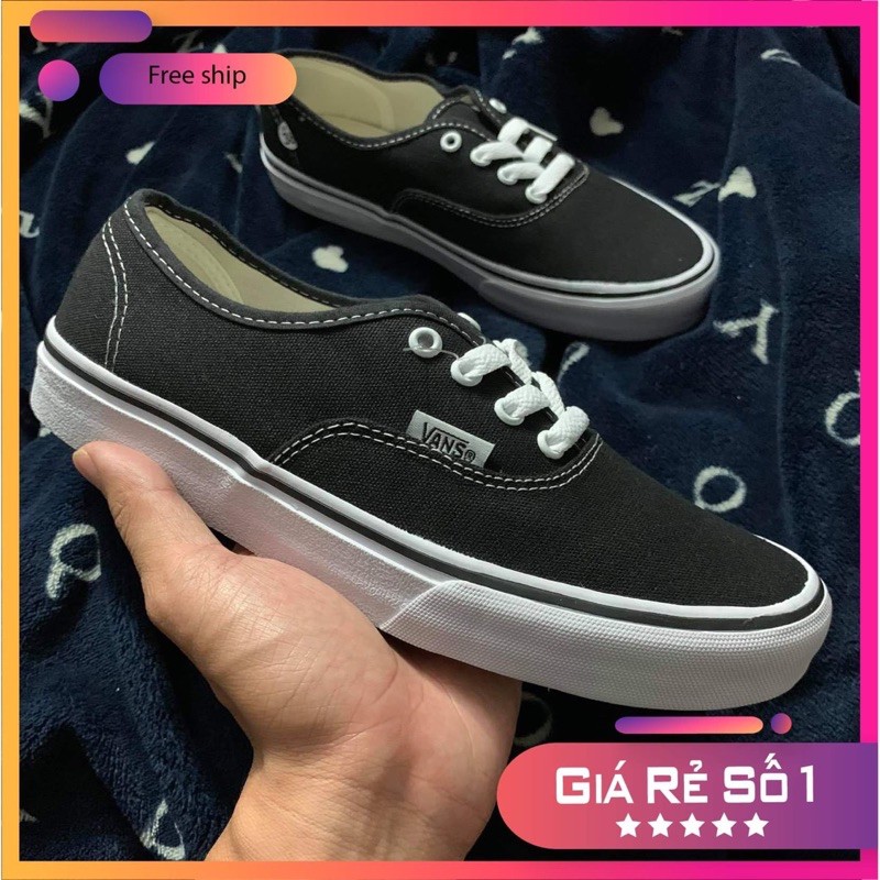 Giày Vans Classic Đen Trắng Thể Thao Nam Nữ * XX " ` , :