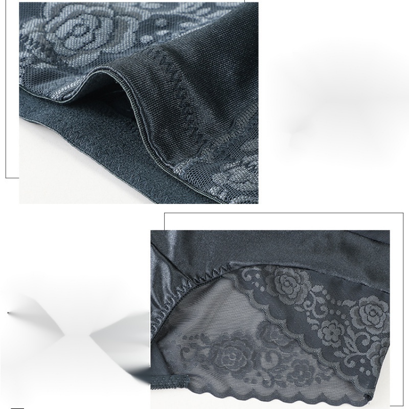 Quần Lót Ren Lưng Cao Thoáng Khí Nâng Mông Size L-2XL Cho Nữ