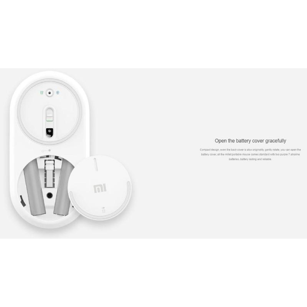 Xiaomi Mi Bluetooth Portable Mouse 2.4G Dongle Aluminum Wireless Xmsb02mw