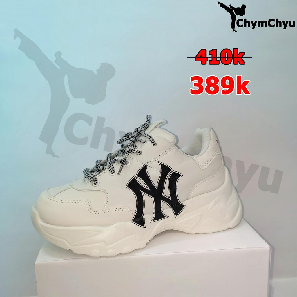 Giày Thể Thao MLB NY Cao Cấp Nam, Nữ Sneaker Màu Trắng