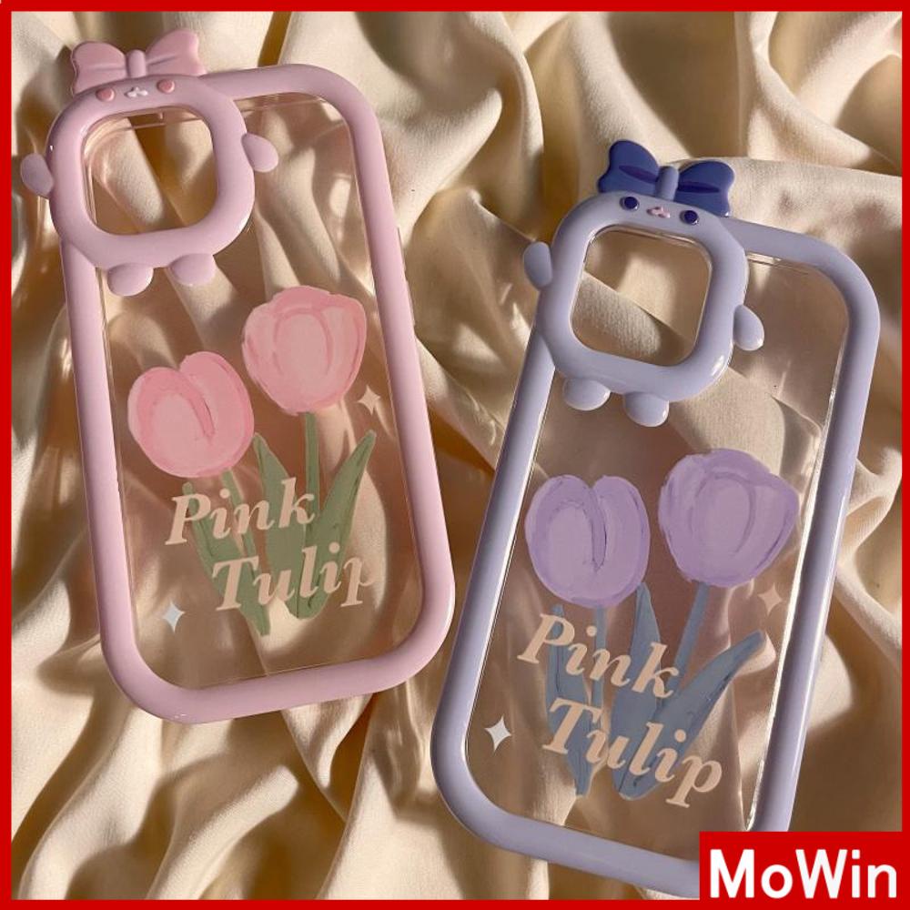 Ốp điện thoại silicon mịn in Tulip chống sốc thích hợp cho iPhone 11 Pro Max 13 Pro Max 12 Pro Max 7Plus xr XS Max