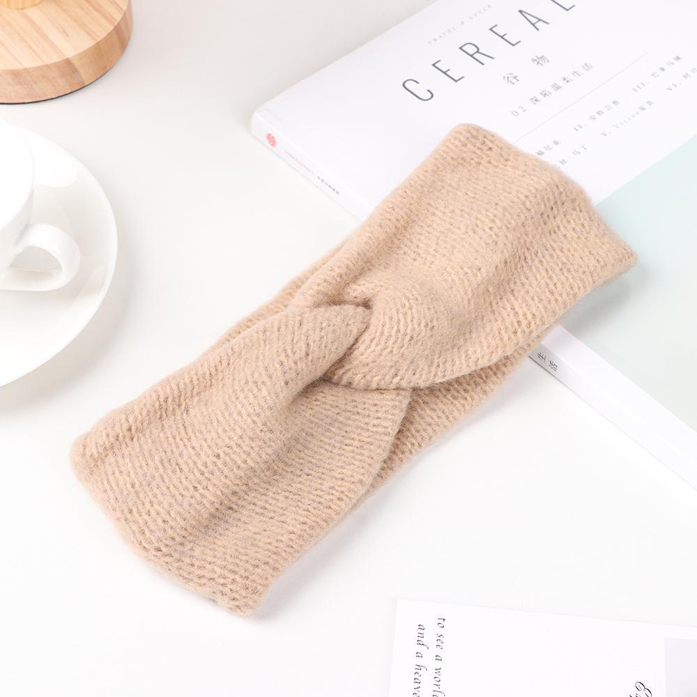Băng Đô Turban Đan Chéo Co Giãn Thời Trang Thu Đông Cho Nữ