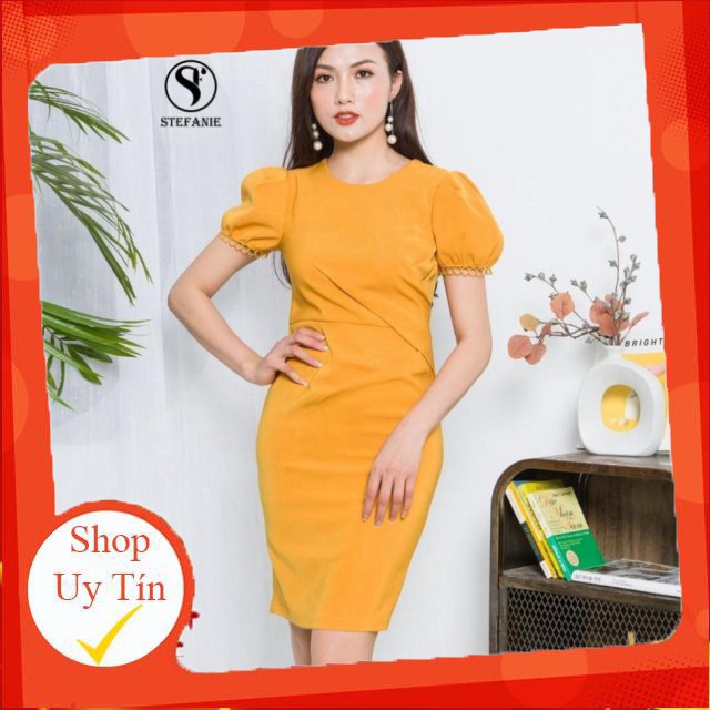 Váy Body - Đầm Công Sở dáng ôm ,form chuẩn chất vải cao cấp - gọn người Stefanie -Hàng nhập khẩu