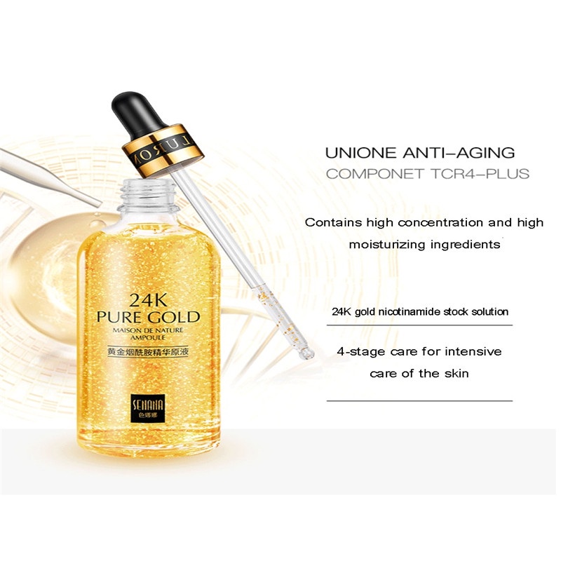 [Hàng mới về] Tinh chất dưỡng da vàng 24K Niacinamide cấp ẩm se khít lỗ chân lông săn chắc da mặt 50ml | BigBuy360 - bigbuy360.vn