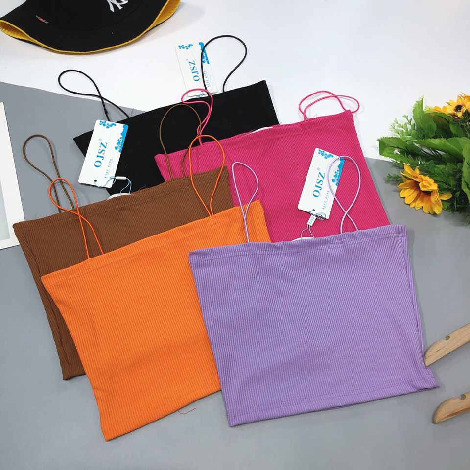 Áo 2 dây tăm dáng croptop siê xinh (ảnh , video thật ) | BigBuy360 - bigbuy360.vn