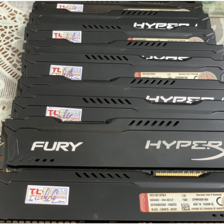 DDR3 RAM - 4G - Bus 1600 KingTon Hyberx Fury Tản Nhiệt Chính Hãng-Vi Tính Bắc Hải