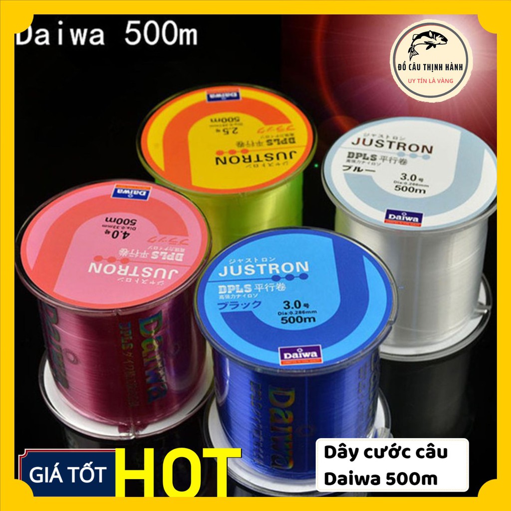 [Cần Câu] Dây Cước Câu Cá Siêu Bền Daiwa 500m phụ kiện đi cùng với cần câu câu máy siêu khỏe chịu tải tốt Mã TH12