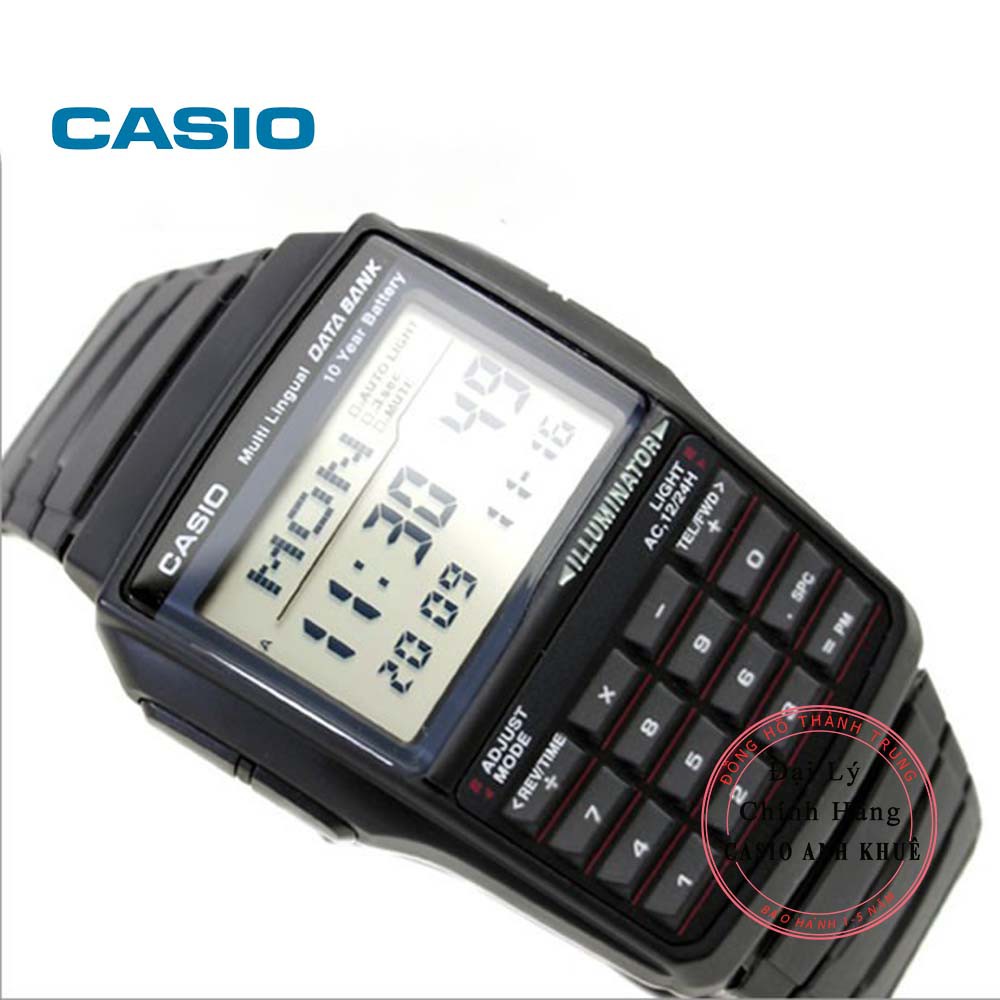 Đồng hồ nam Casio databank DBC-32-1ADF dây nhựa