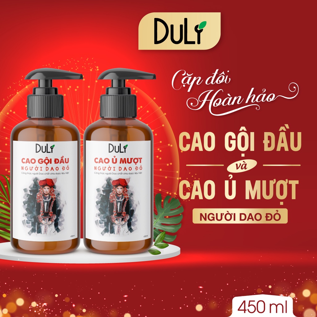 [Combo 2 chai] Cao Gội, Ủ Mượt Người Dao Đỏ - Duli Ngăn Ngừa Rụng Tóc, Nấm Ngứa Da Đầu, Kích Thích Mọc Tóc