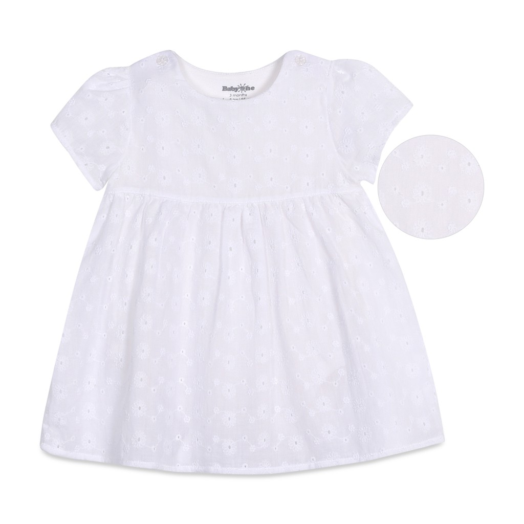 Đầm bé gái body ren tay phồng 1308- BabyOne