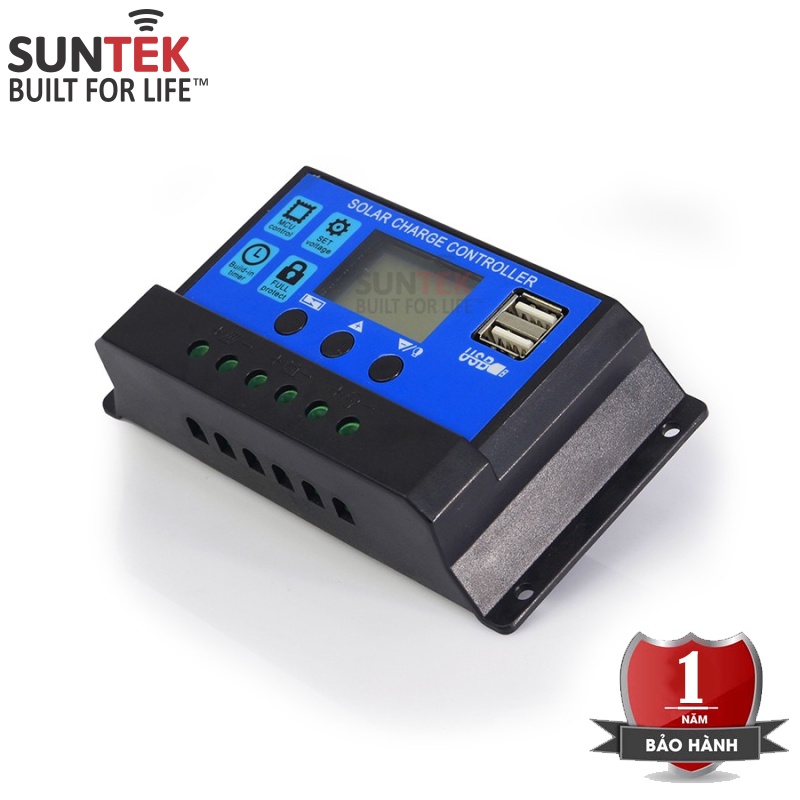 Bộ Điều Khiển Sạc Năng Lượng Mặt Trời 30A SUNTEK Solar Charge Controller - Tối ưu Nguồn điện sạc từ Tấm Pin NLMT